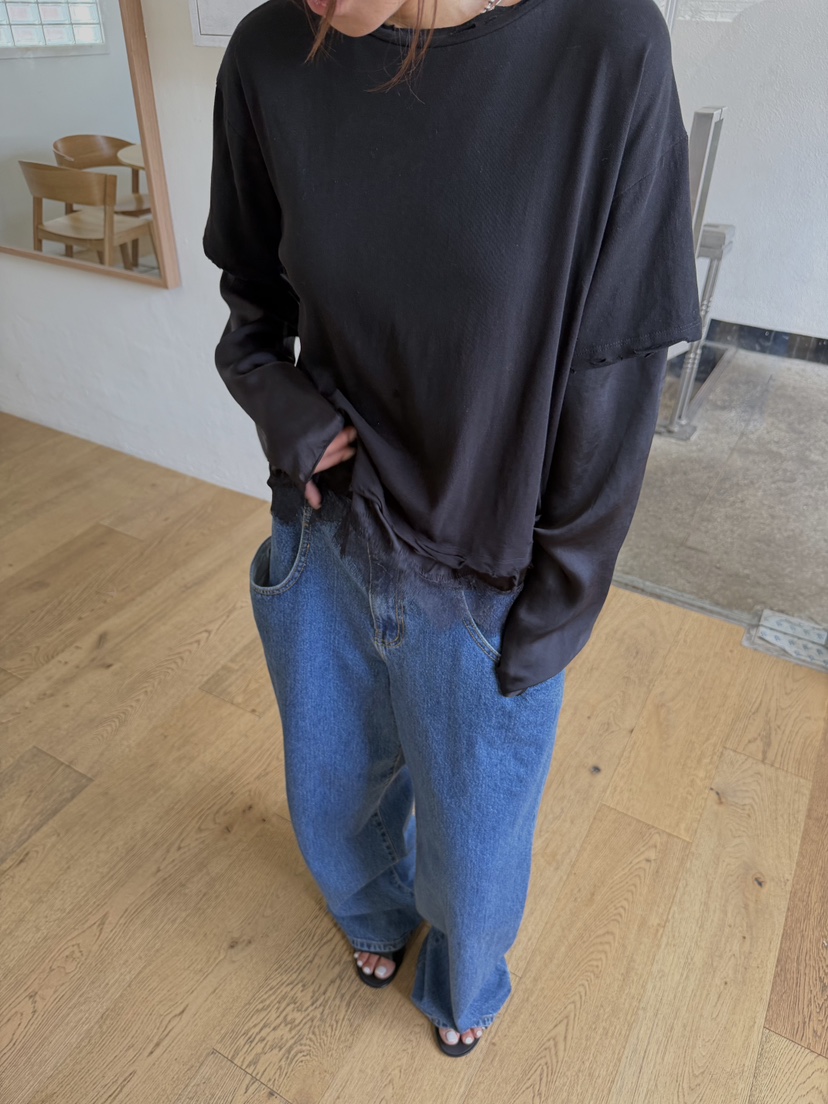 FRANC—L韓國直郵女裝新款時尚真品休閑推薦26夏季牛仔褲口袋FRANC牛仔褲