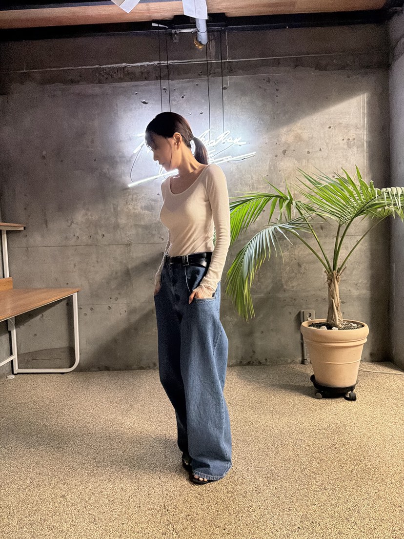 FRANC—L韓國直郵女裝新款時尚真品休閑推薦26夏季牛仔褲口袋FRANC牛仔褲
