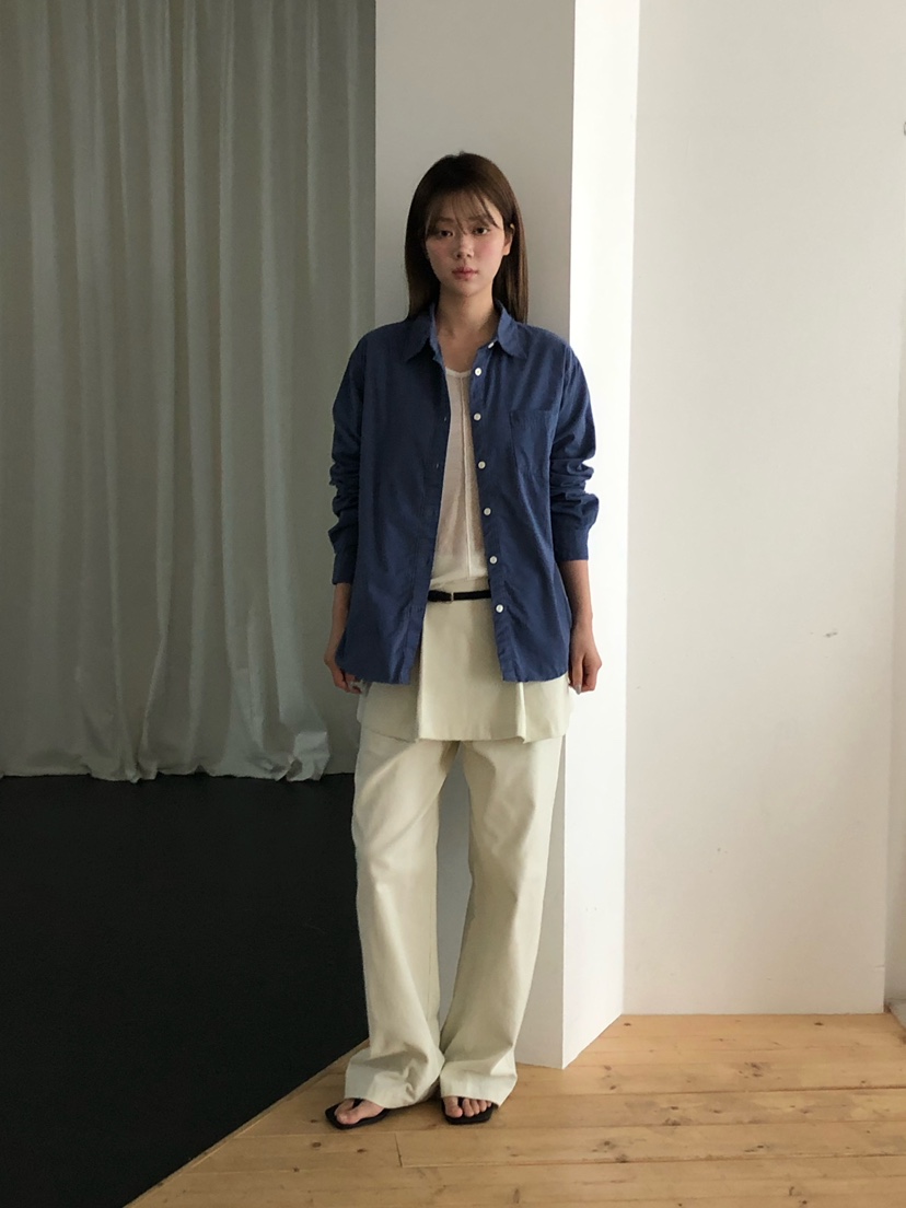 ONDO-P東大門代購女裝新款推薦時尚休閑真品襯衫蕾絲衫口袋ONDO-P襯衫/蕾絲衫