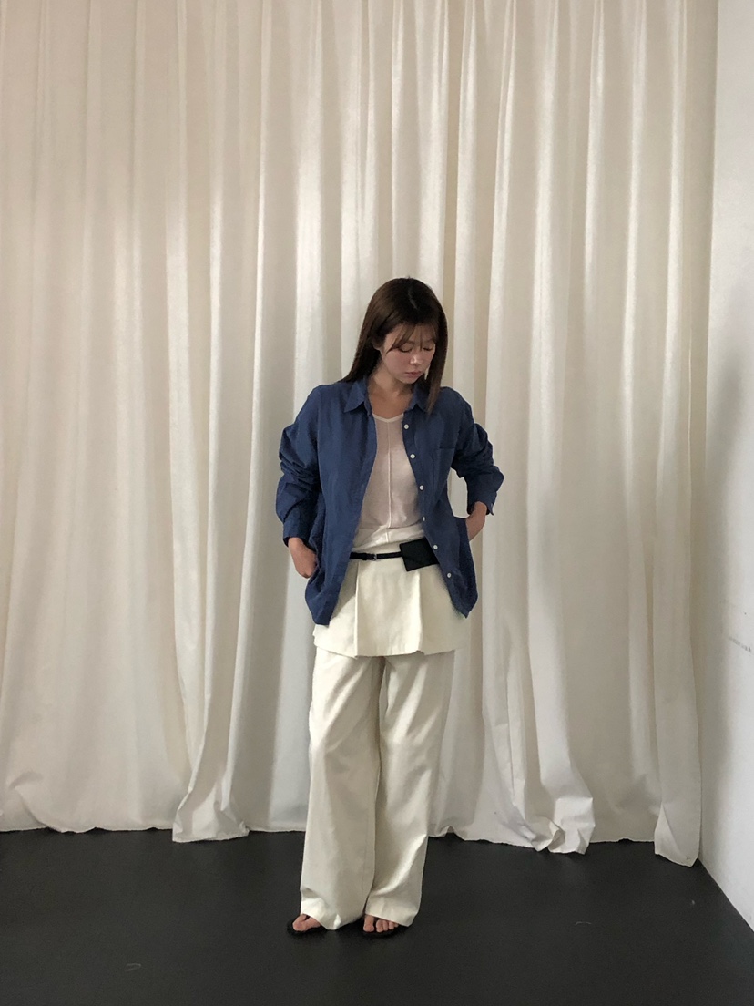 ONDO-P東大門代購女裝新款推薦時尚休閑真品襯衫蕾絲衫口袋ONDO-P襯衫/蕾絲衫