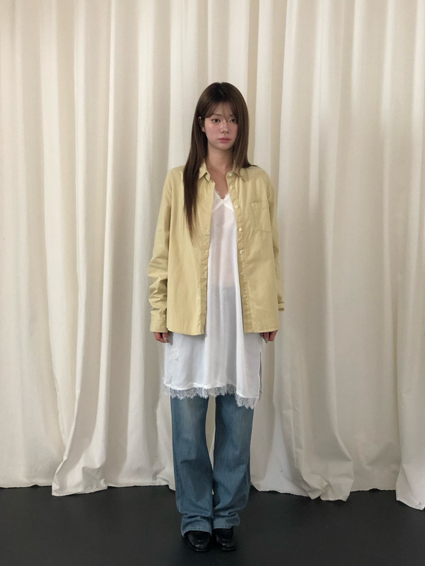 ONDO-P東大門代購女裝新款推薦時尚休閑真品襯衫蕾絲衫口袋ONDO-P襯衫/蕾絲衫
