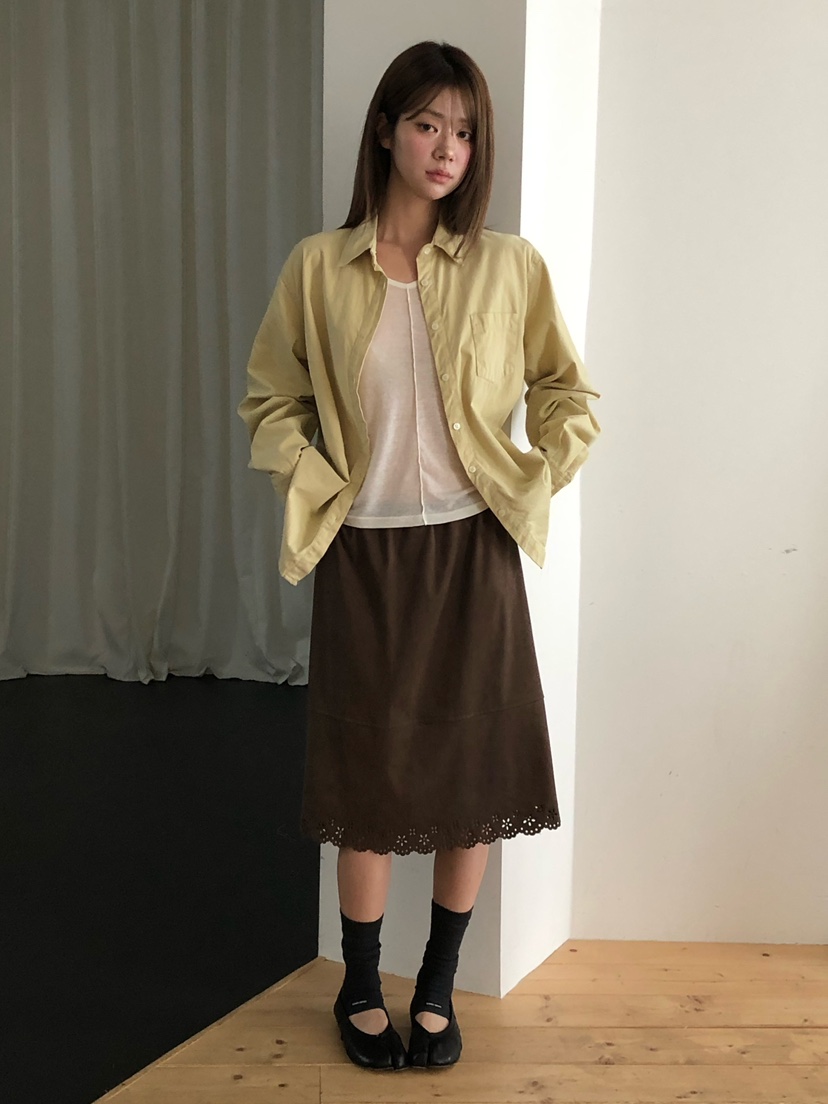 ONDO-P東大門代購女裝新款推薦時尚休閑真品襯衫蕾絲衫口袋ONDO-P襯衫/蕾絲衫