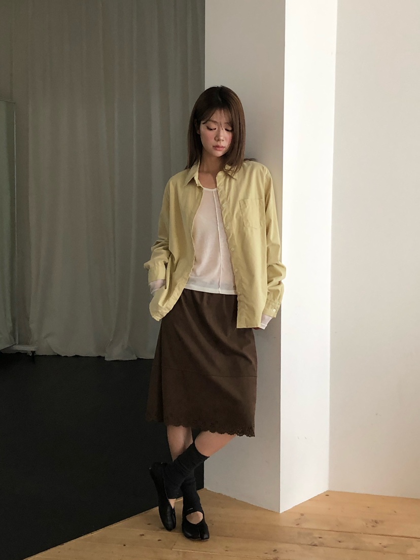ONDO-P東大門代購女裝新款推薦時尚休閑真品襯衫蕾絲衫口袋ONDO-P襯衫/蕾絲衫