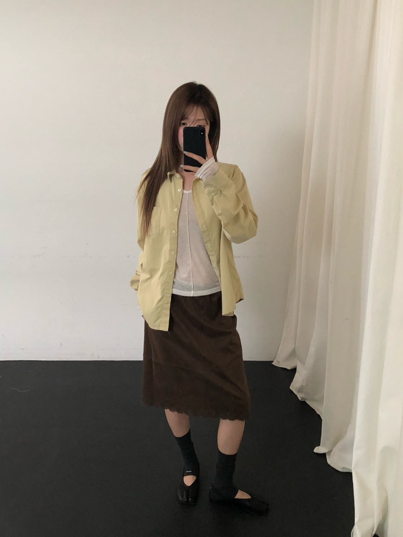 ONDO-P東大門代購女裝新款推薦時尚休閑真品襯衫蕾絲衫口袋ONDO-P襯衫/蕾絲衫