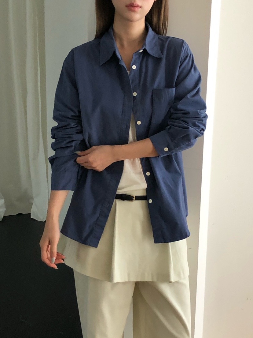 ONDO-P東大門代購女裝新款推薦時尚休閑真品襯衫蕾絲衫口袋ONDO-P襯衫/蕾絲衫圖色2
