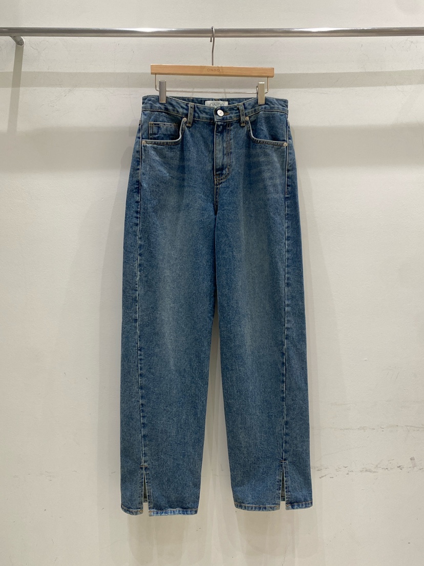 ONDO-P韓國直郵女士新款時尚真品推薦熱賣26夏季休閑牛仔褲ONDO-P牛仔褲