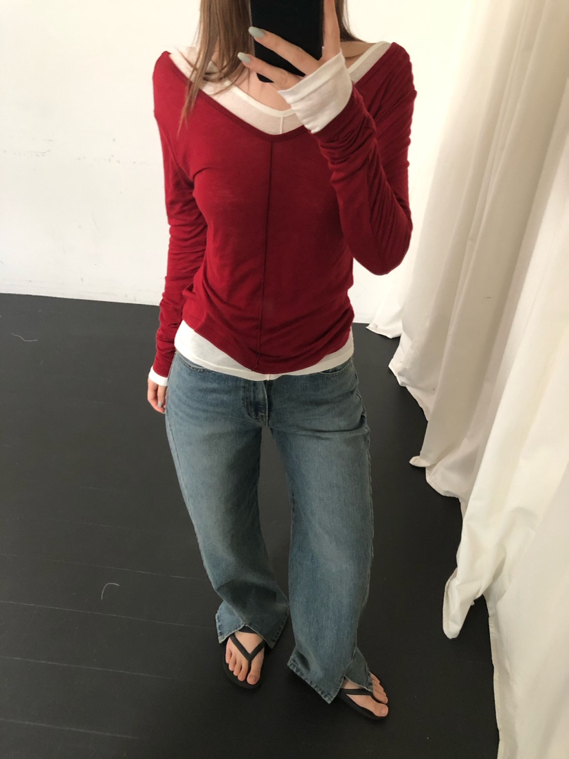 ONDO-P韓國直郵女士新款時尚真品推薦熱賣26夏季休閑牛仔褲ONDO-P牛仔褲