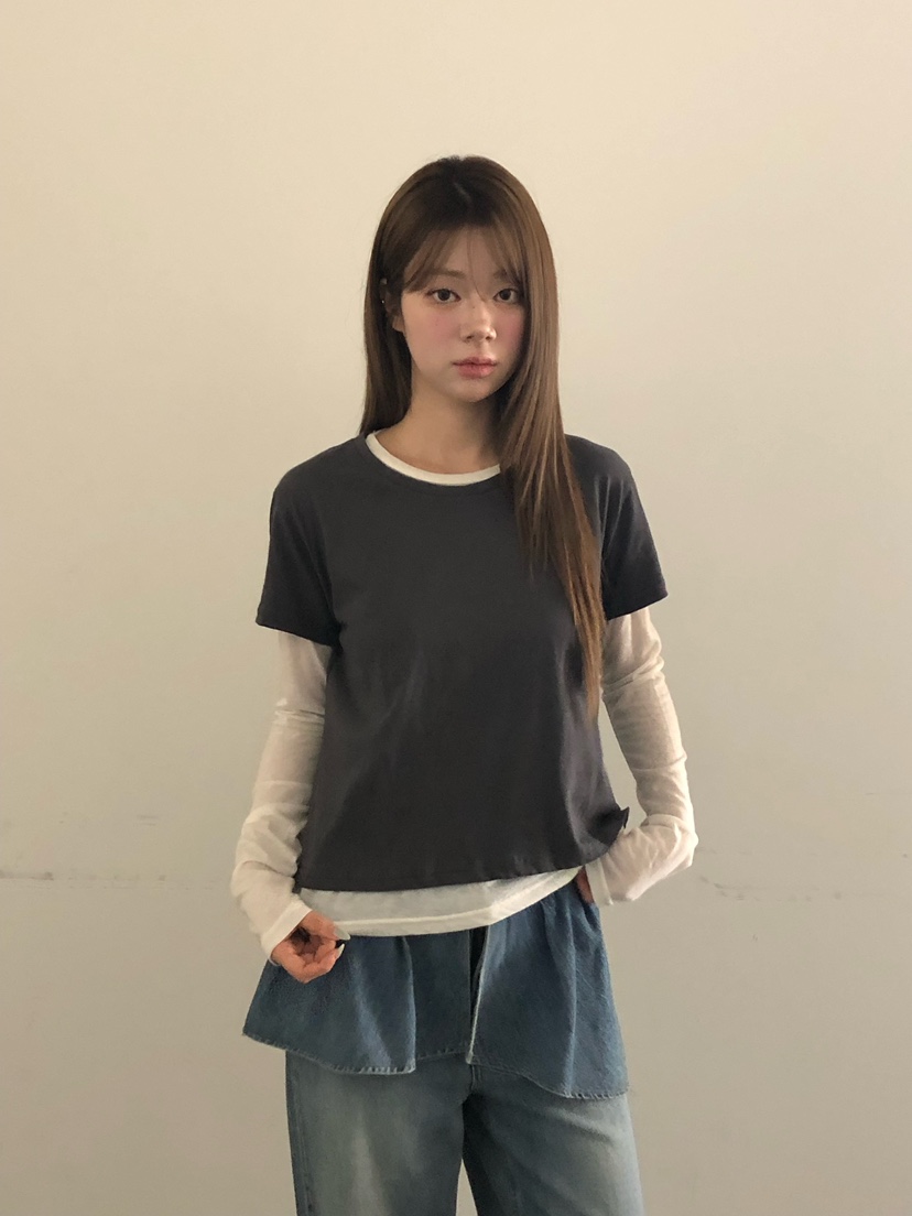 ONDO-P韓國直郵女裝新款休閑時尚26夏季人氣推薦長袖T恤ONDO-P長袖T恤