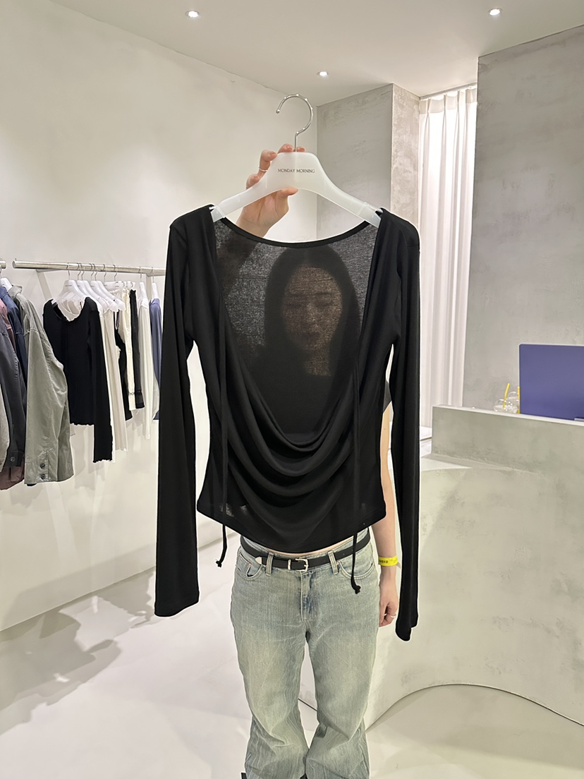 MONDAYMORING東大門實拍女裝新品推薦休閑真品熱賣長袖T恤MONDAYMORING長袖T恤圖色3