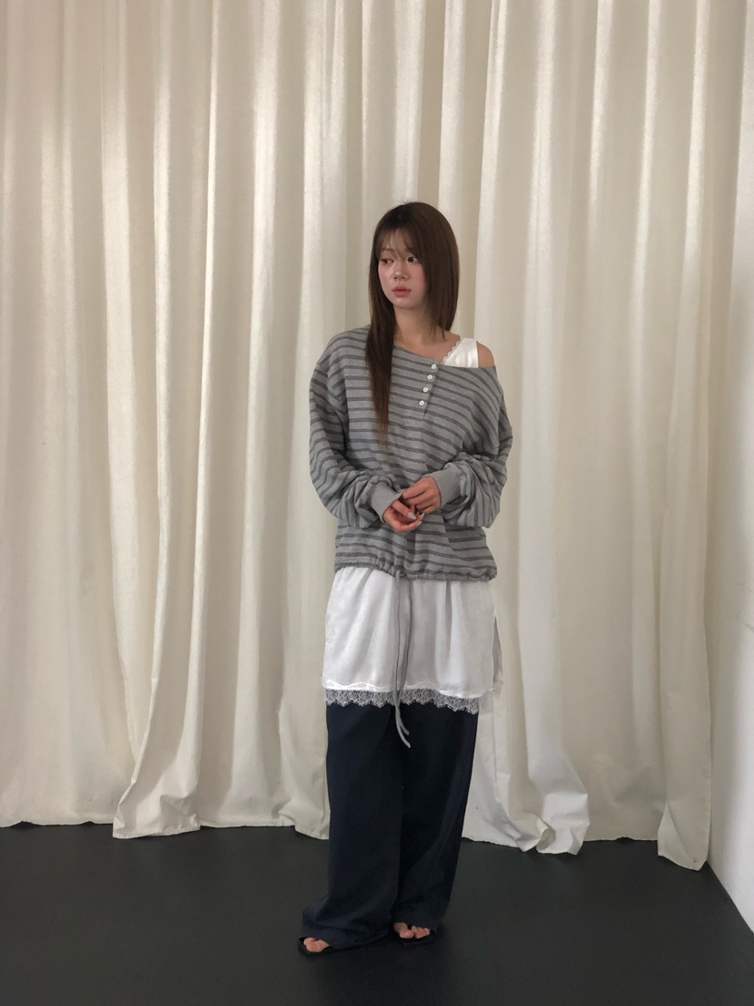 ONDO-P東大門直郵女裝新款推薦時尚熱賣人氣26夏季衛衣條紋ONDO-P衛衣