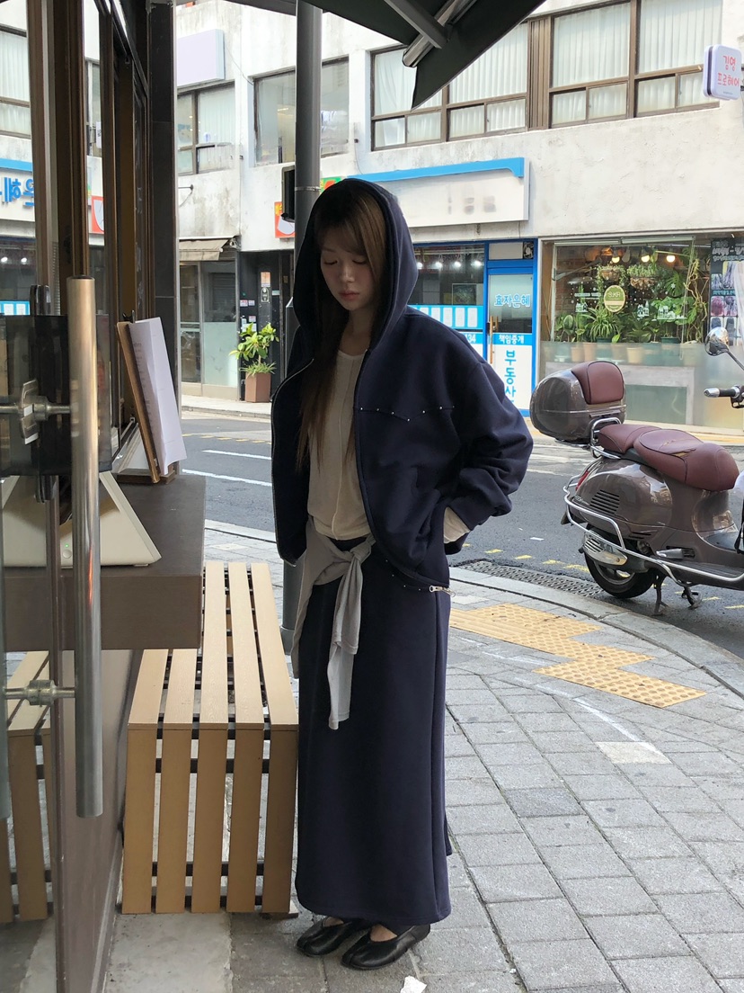 ONDO-P東大門實拍女士新款真品推薦休閑26夏季衛衣拉鏈連帽衫ONDO-P衛衣