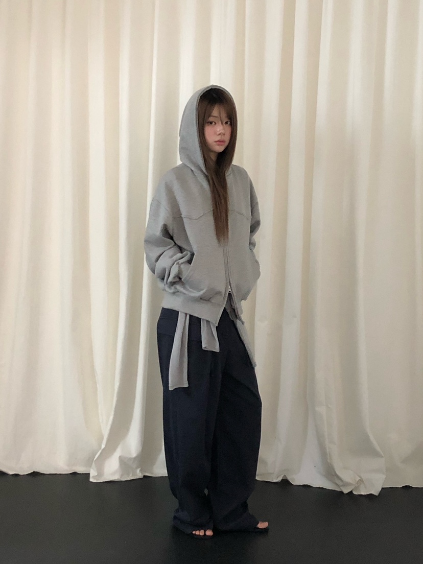 ONDO-P東大門實拍女士新款真品推薦休閑26夏季衛衣拉鏈連帽衫ONDO-P衛衣