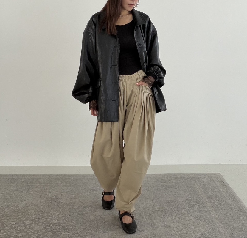 FRANC—L韓國代購女裝新款26夏季人氣時尚休閑真品皮衣皮革FRANC皮衣
