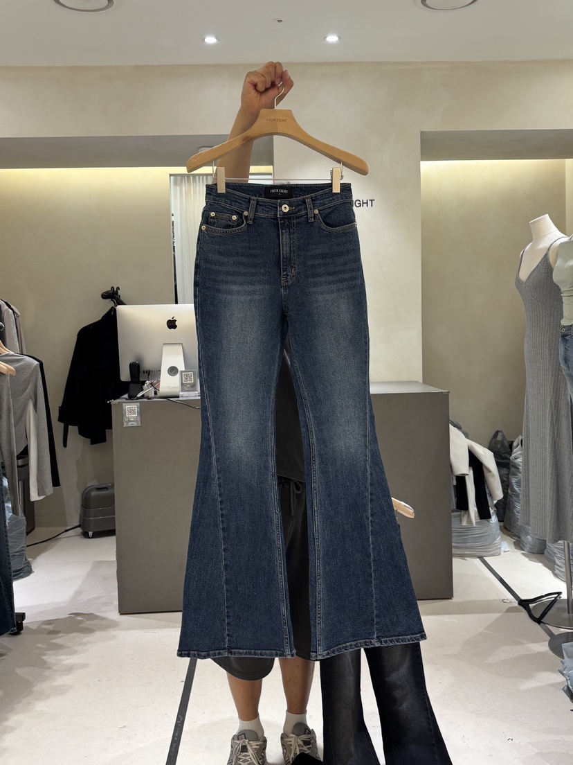 FOUREIGHT東大門實拍女士新品26夏季熱賣真品人氣時尚牛仔褲FOUR EIGHT牛仔褲圖色1