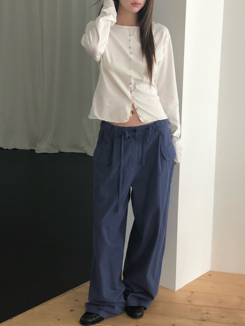 ONDO-P東大門直郵女裝新品熱賣時尚休閑休閑褲工裝水洗棉質ONDO-P休閑褲