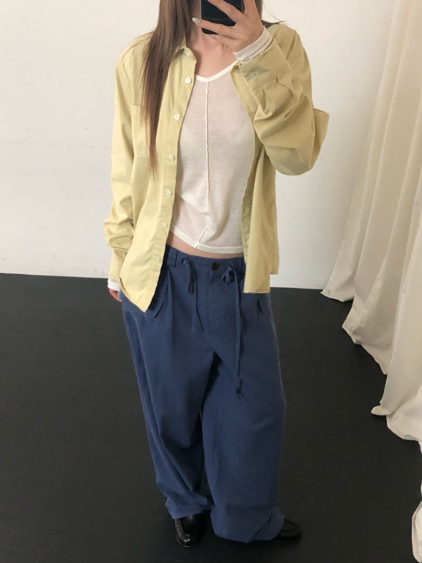 ONDO-P東大門直郵女裝新品熱賣時尚休閑休閑褲工裝水洗棉質ONDO-P休閑褲