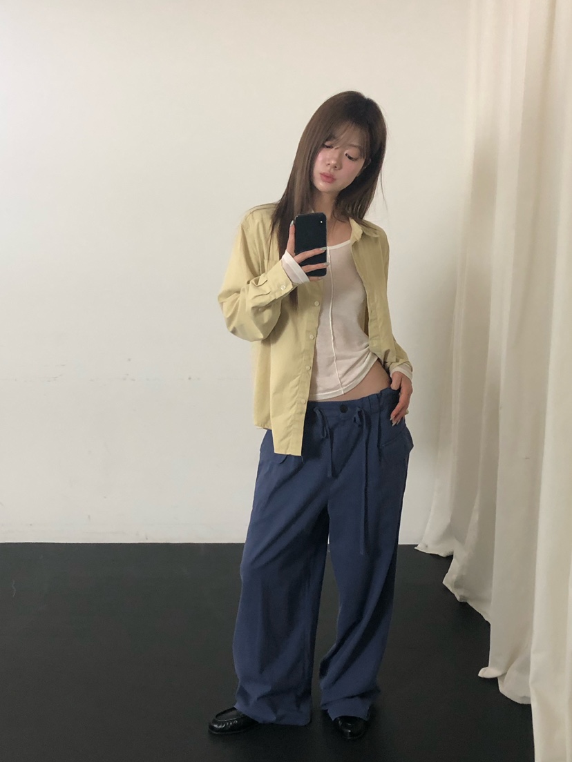 ONDO-P東大門直郵女裝新品熱賣時尚休閑休閑褲工裝水洗棉質ONDO-P休閑褲