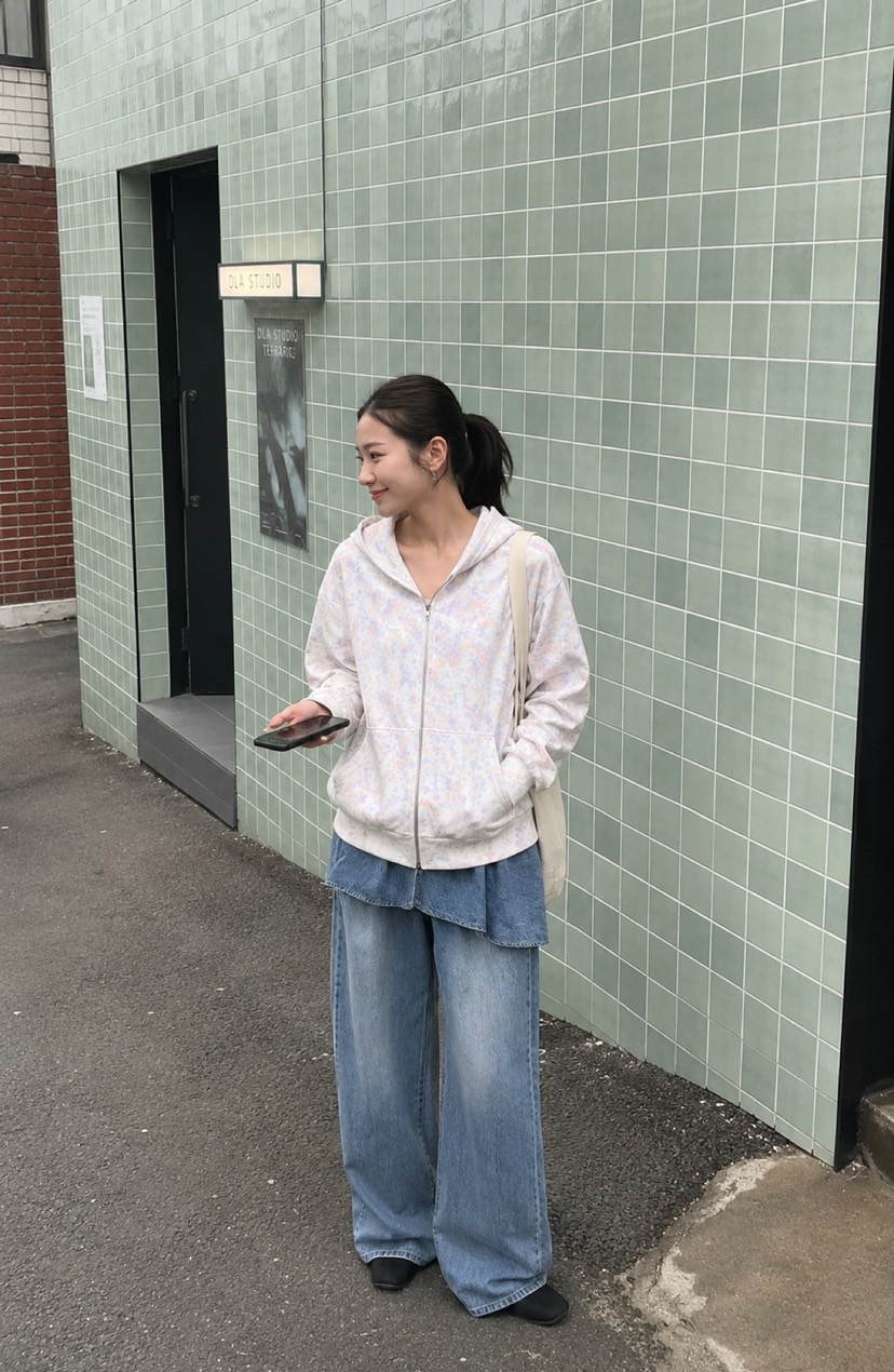 ONDO-P韓國直郵女士新品熱賣休閑時尚26夏季牛仔褲喇叭形ONDO-P牛仔褲