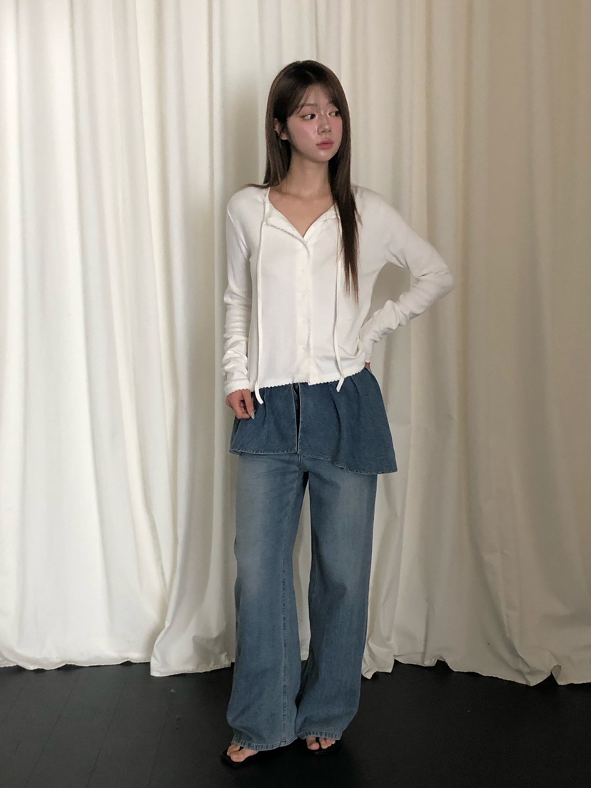 ONDO-P韓國直郵女士新品熱賣休閑時尚26夏季牛仔褲喇叭形ONDO-P牛仔褲