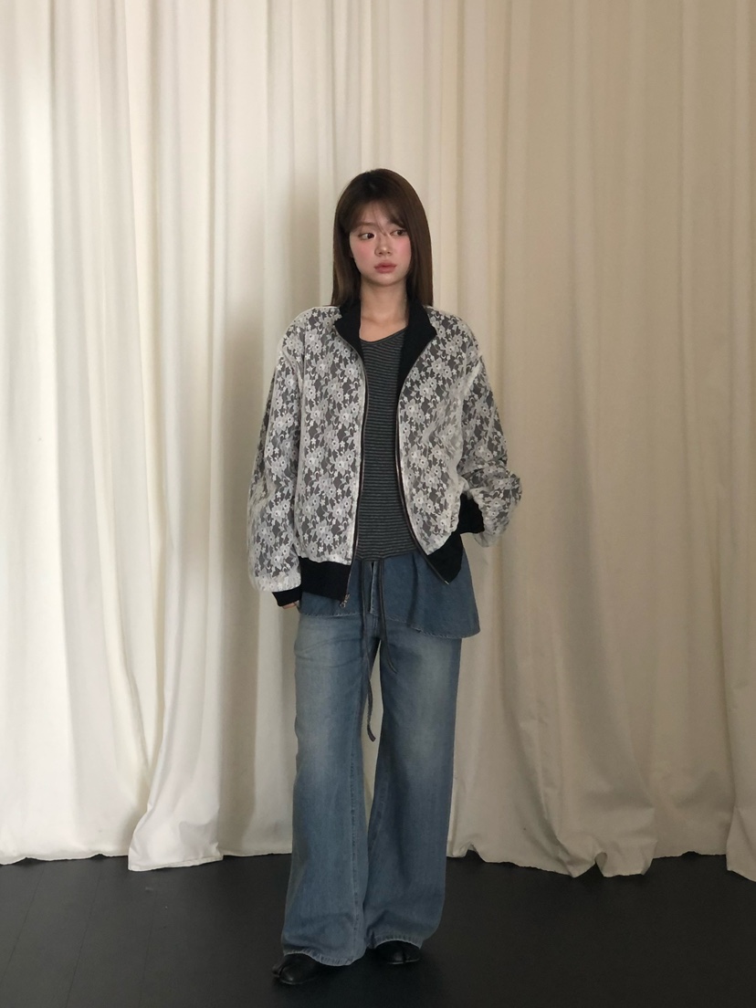 ONDO-P韓國直郵女士新品熱賣休閑時尚26夏季牛仔褲喇叭形ONDO-P牛仔褲