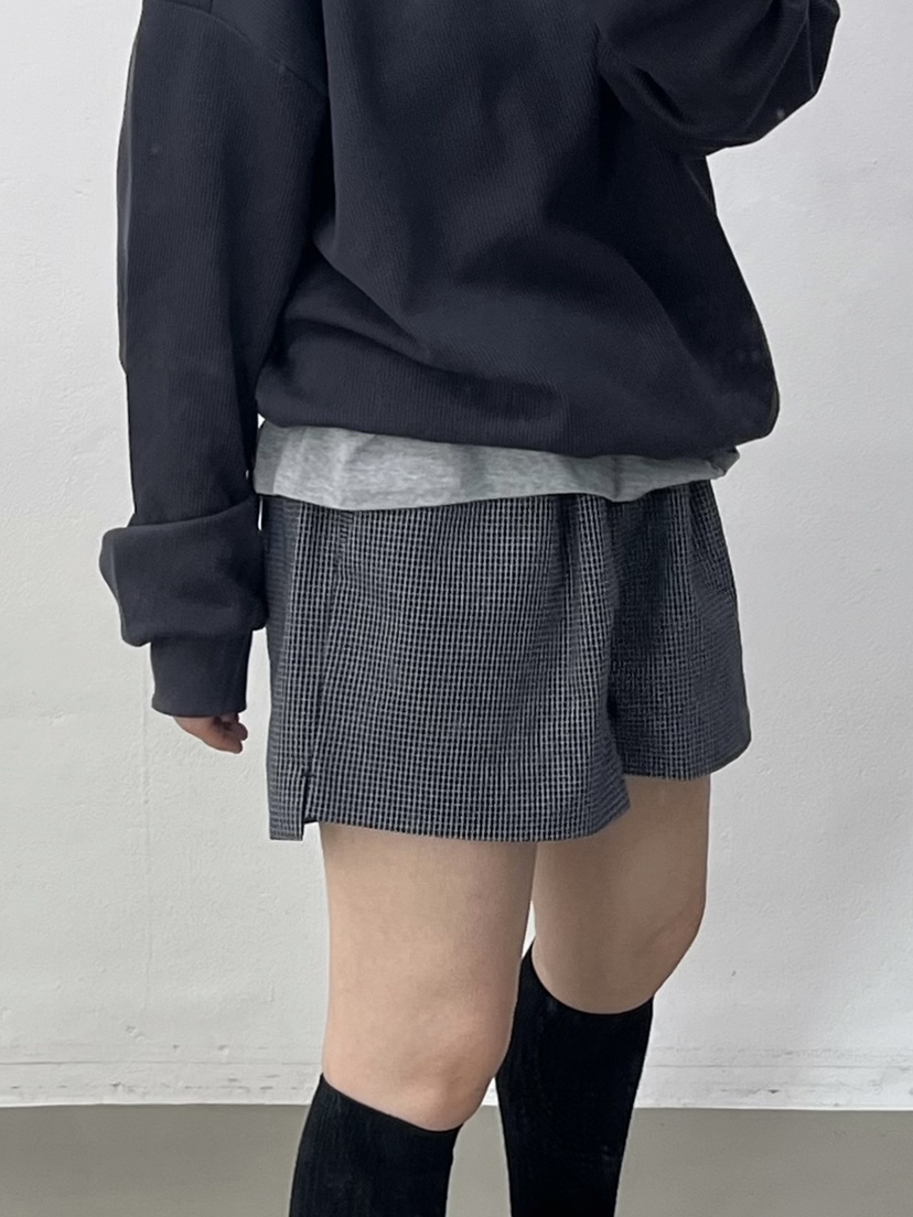 BEAMING SEOUL韓國代購女裝新品真品時尚推薦人氣短褲格紋BEAMING SEOUL短褲
