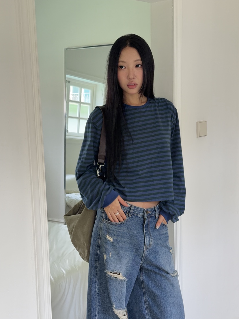 SUNDER MARKET韓國代購女裝新款真品推薦休閑時尚牛仔褲SUNDER MARKET牛仔褲