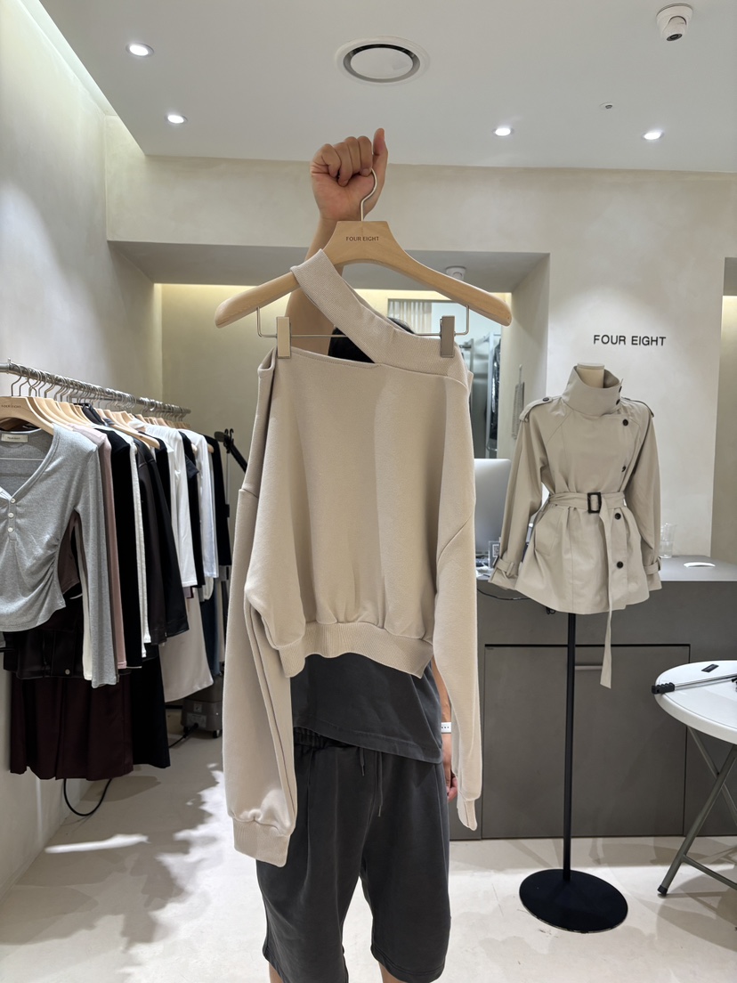 FOUREIGHT韓國代購女裝新品推薦26夏季休閑人氣時尚熱賣衛衣FOUR EIGHT衛衣圖色1