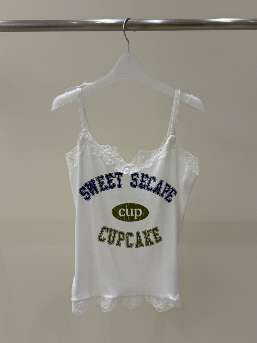 CUPCAKE東大門實拍女裝新款真品26夏季時尚推薦休閑吊帶背心CUPCAKE吊帶/背心圖色3