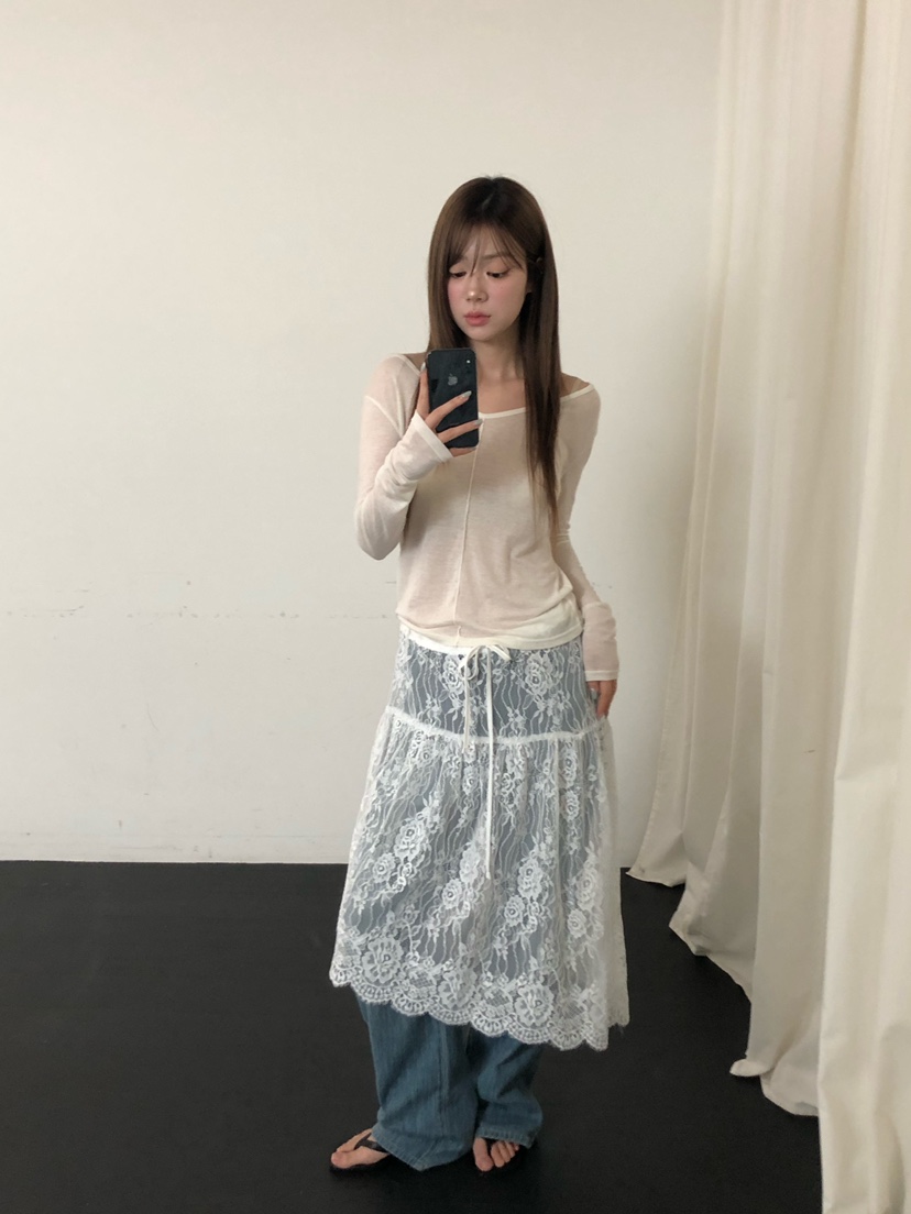 ONDO-P韓國直郵女裝新款休閑推薦26夏季真品半身裙中短裙ONDO-P半身裙/中短裙