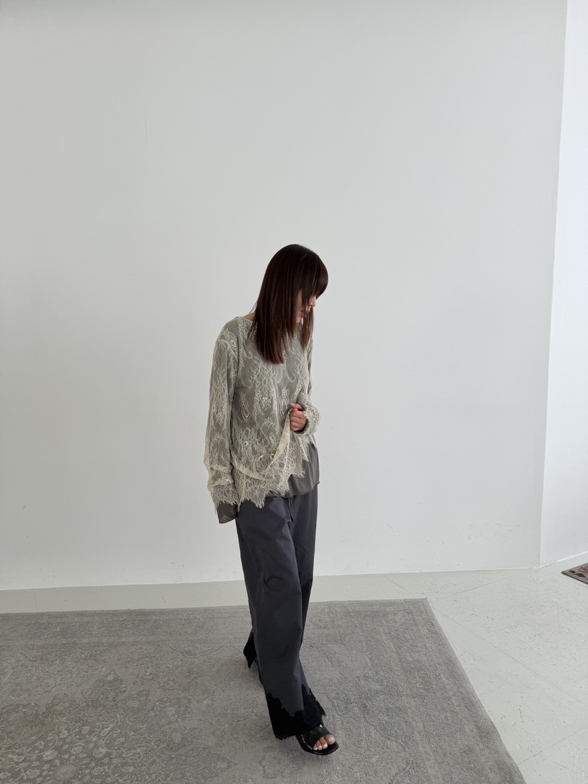 FRANC—L韓國代購女士新品真品推薦熱賣休閑人氣休閑褲蕾絲FRANC休閑褲