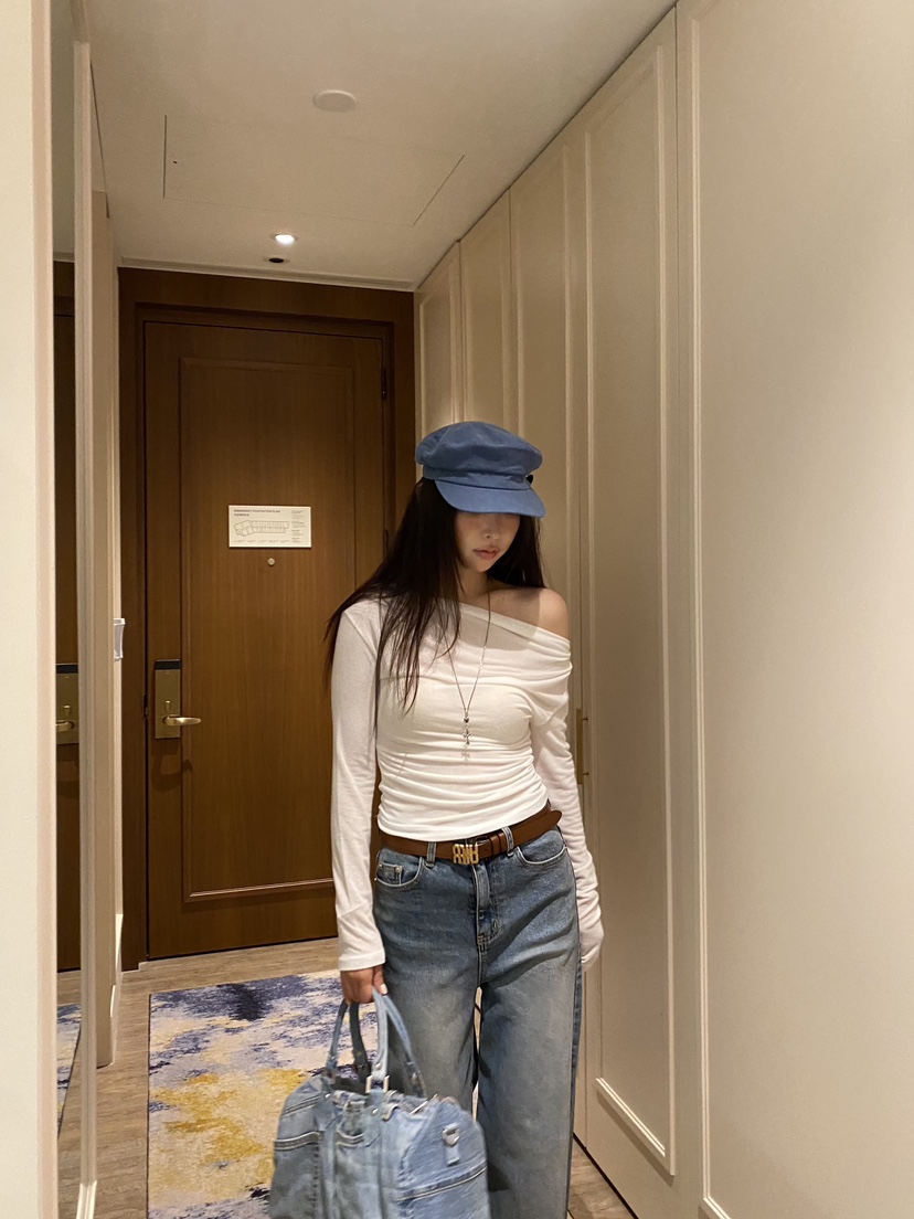 FOUREIGHT韓國代購女裝新品時尚真品26夏季推薦休閑長袖T恤FOUR EIGHT長袖T恤
