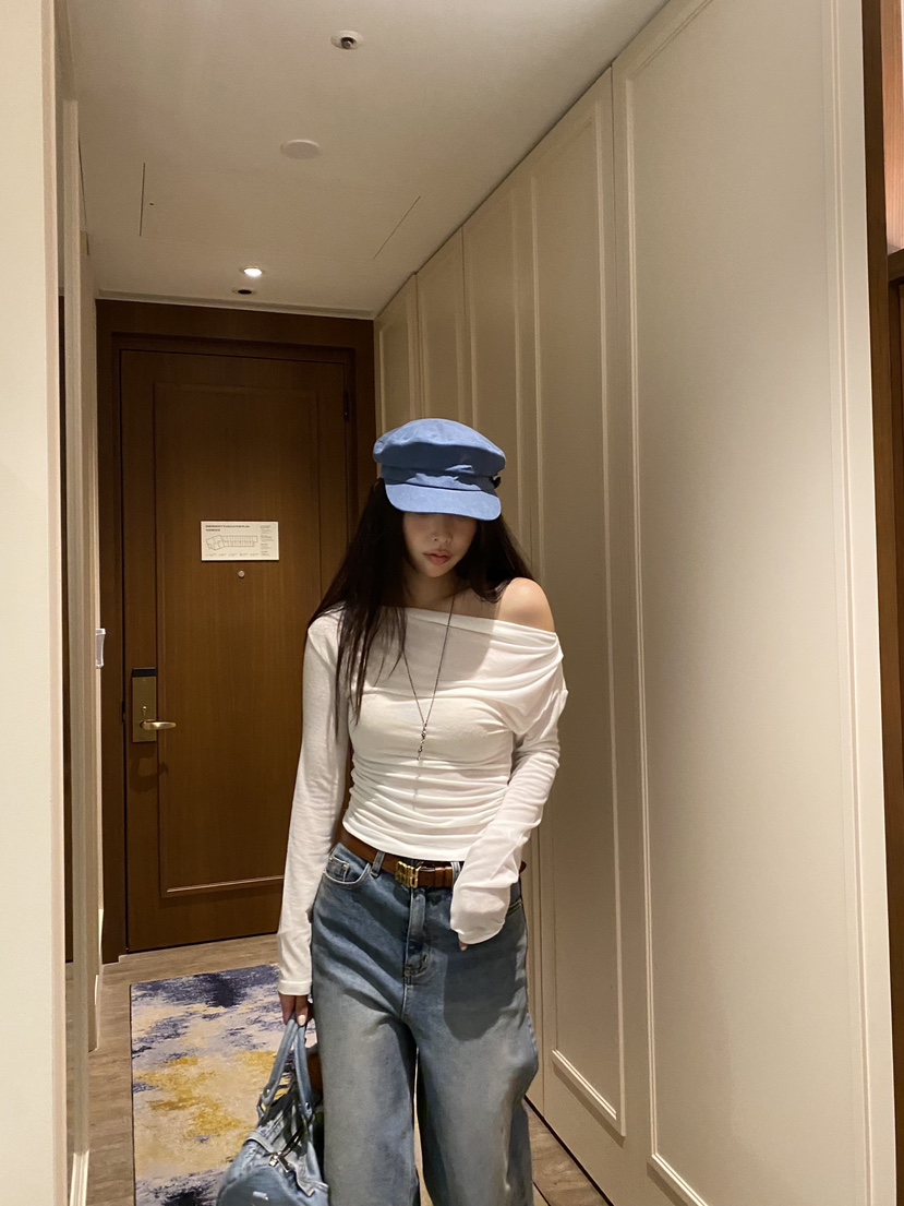 FOUREIGHT韓國代購女裝新品時尚真品26夏季推薦休閑長袖T恤FOUR EIGHT長袖T恤
