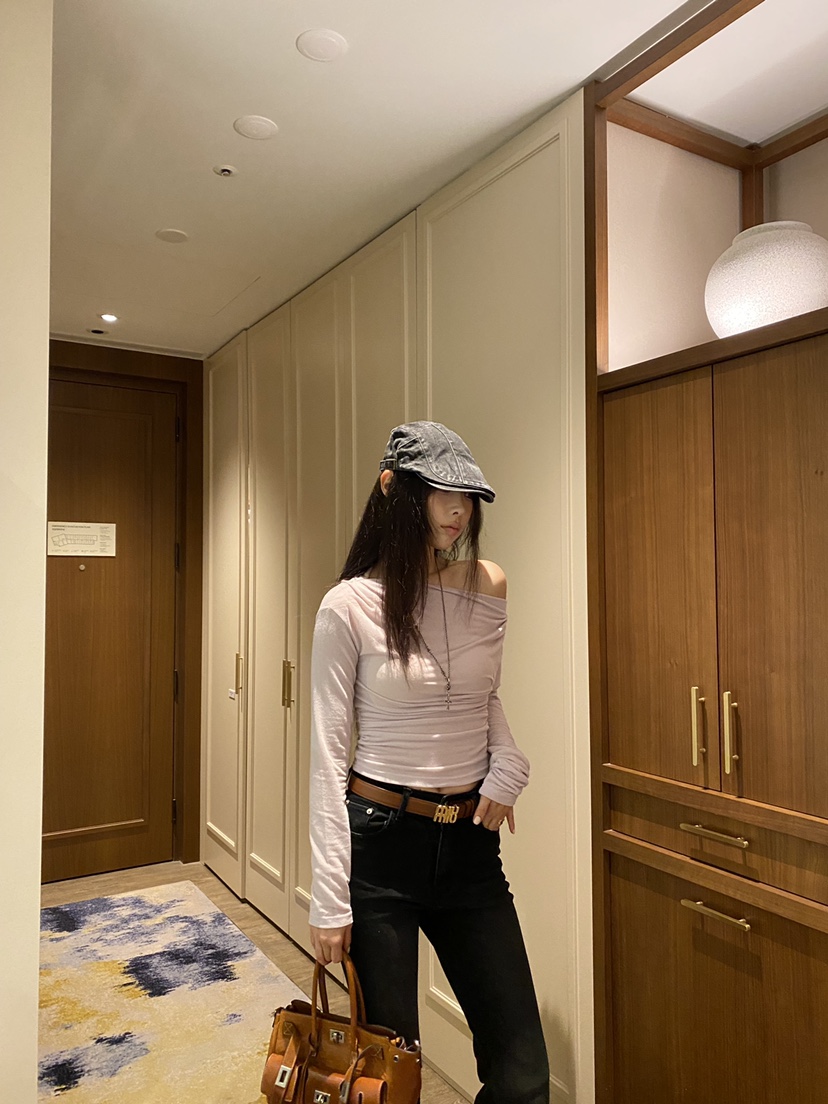 FOUREIGHT韓國代購女裝新品時尚真品26夏季推薦休閑長袖T恤FOUR EIGHT長袖T恤