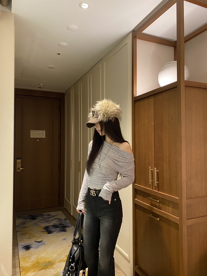FOUREIGHT韓國代購女裝新品時尚真品26夏季推薦休閑長袖T恤FOUR EIGHT長袖T恤