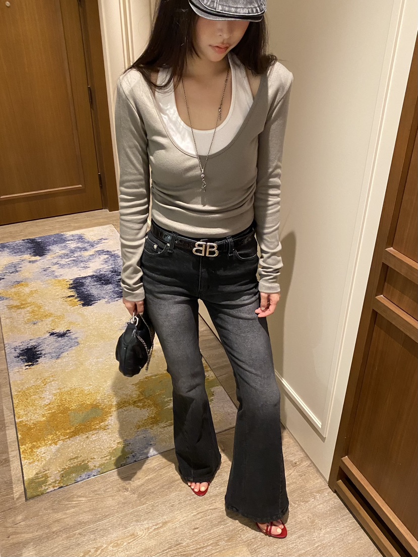 FOUREIGHT韓國代購女裝新品真品26夏季推薦休閑長袖T恤露背FOUR EIGHT長袖T恤