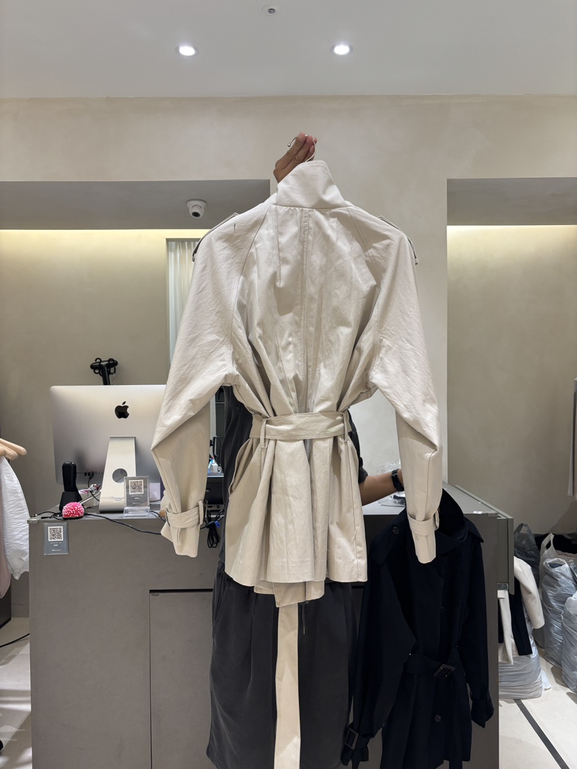 FOUREIGHT韓國直郵女士新品休閑推薦時尚人氣夾克含腰帶高領FOUR EIGHT夾克