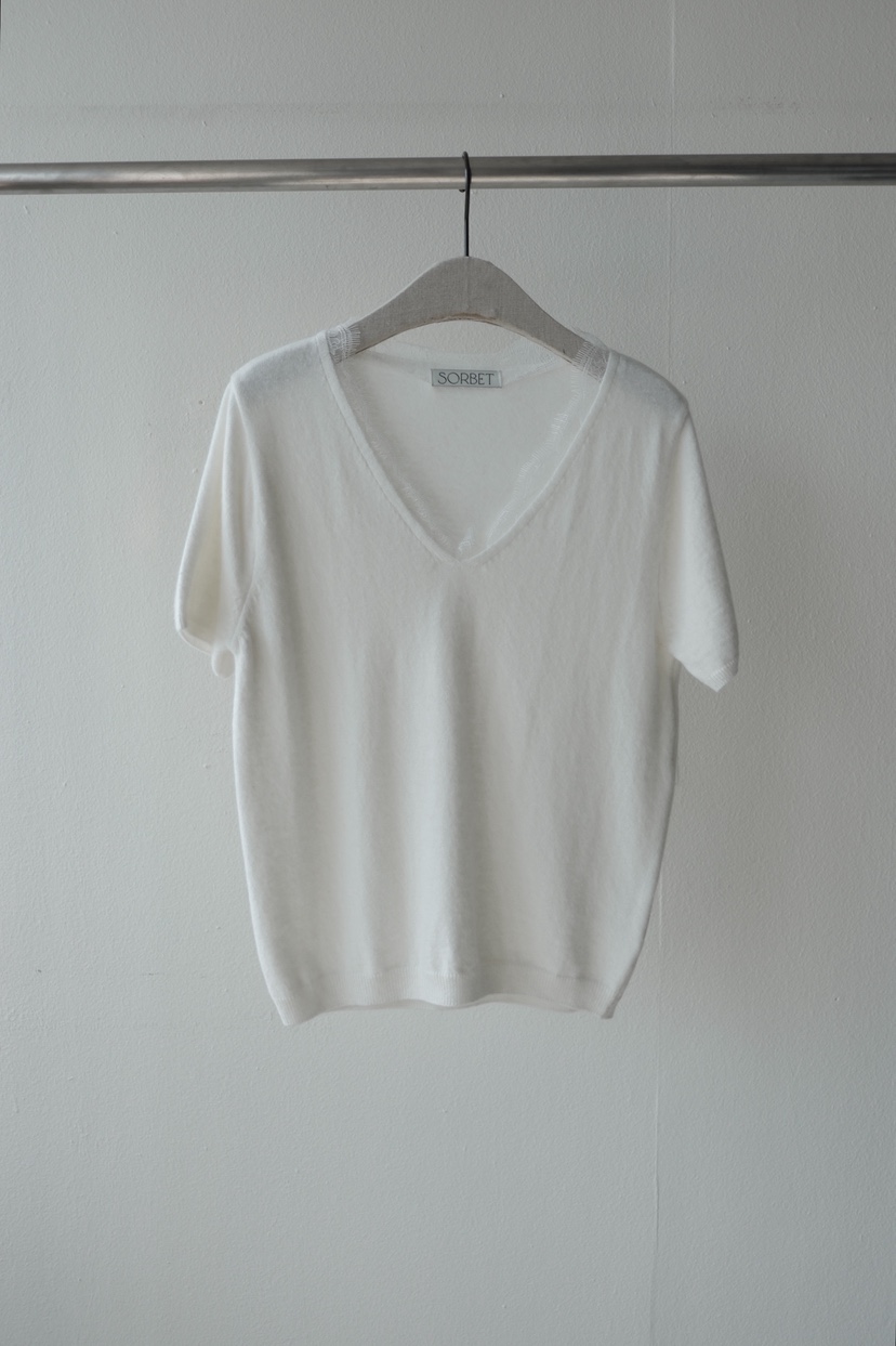 SORBET/FLAT WHITE韓國直郵女裝新款推薦26夏季T恤蕾絲SORBET/FLAT WHITET恤圖色2