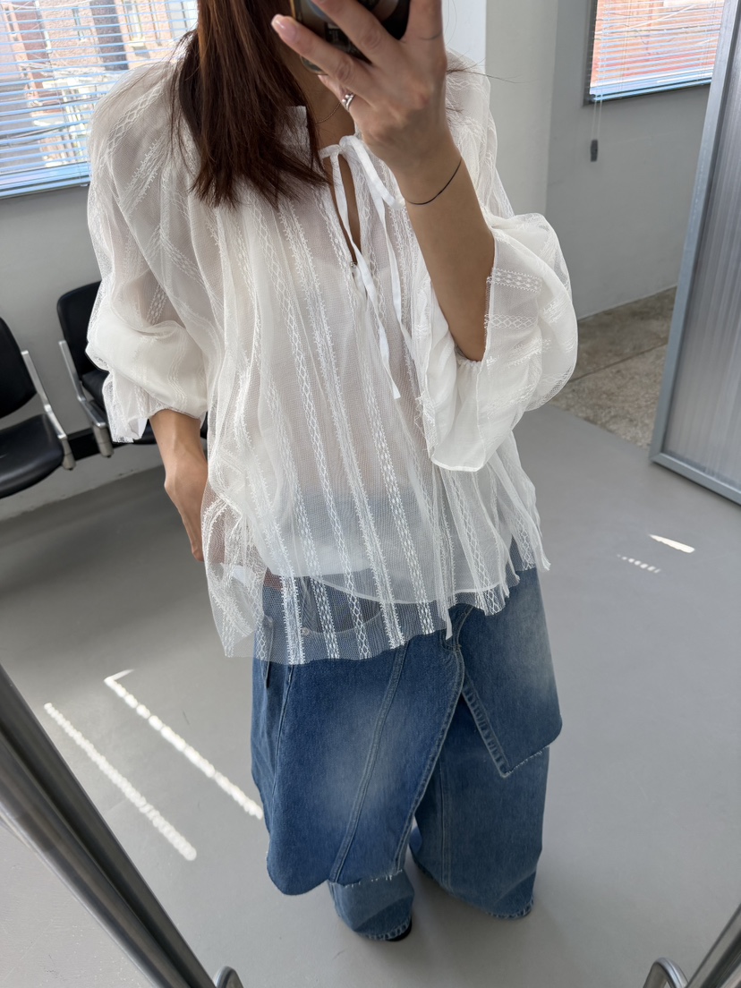 FRANC—L韓國直郵女裝新款26夏季熱賣推薦真品襯衫蕾絲衫FRANC襯衫/蕾絲衫