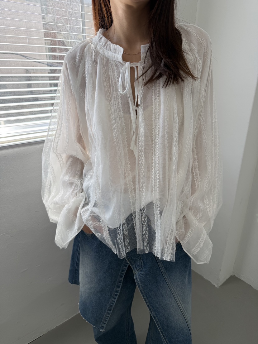 FRANC—L韓國直郵女裝新款26夏季熱賣推薦真品襯衫蕾絲衫FRANC襯衫/蕾絲衫