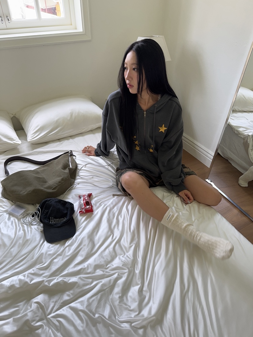 SUNDER MARKET韓國代購女裝新款時尚真品休閑熱賣26夏季衛衣SUNDER MARKET衛衣