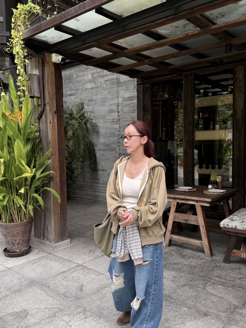 SUNDER MARKET韓國代購女裝新款時尚真品休閑熱賣26夏季衛衣SUNDER MARKET衛衣