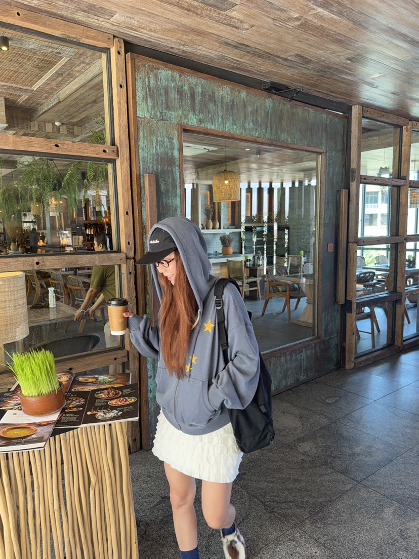 SUNDER MARKET韓國代購女裝新款時尚真品休閑熱賣26夏季衛衣SUNDER MARKET衛衣