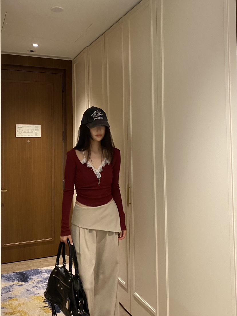 FOUREIGHT東大門實拍女裝新款真品休閑熱賣26夏季長袖T恤FOUR EIGHT長袖T恤