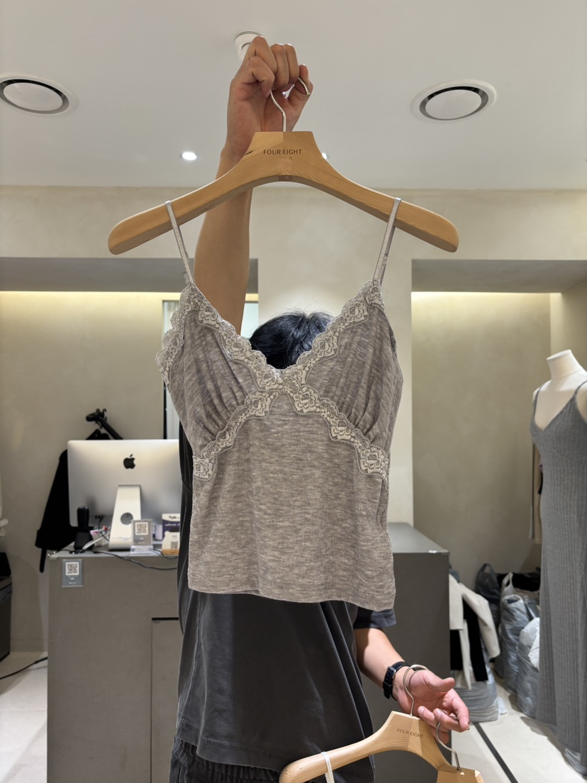 FOUREIGHT東大門代購女裝新品人氣26夏季吊帶背心蕾絲無袖FOUR EIGHT吊帶/背心圖色2