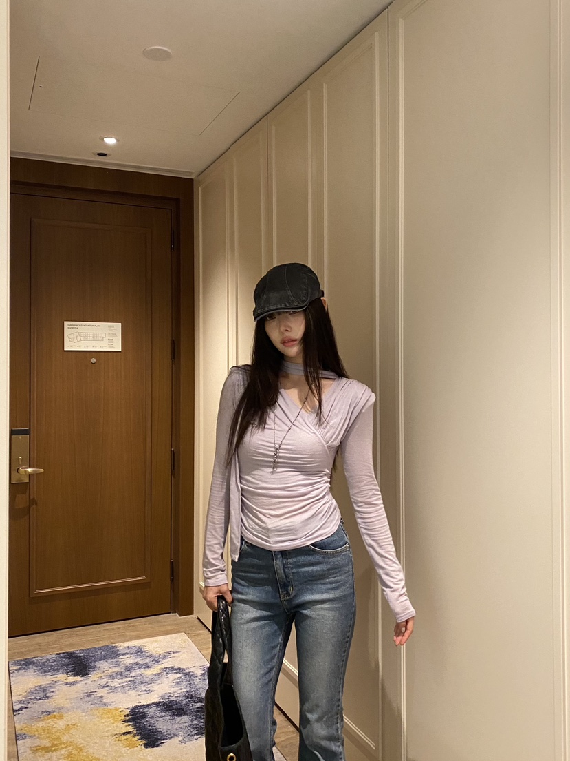 FOUREIGHT東大門實拍女裝新款真品休閑時尚推薦熱賣長袖T恤FOUR EIGHT長袖T恤