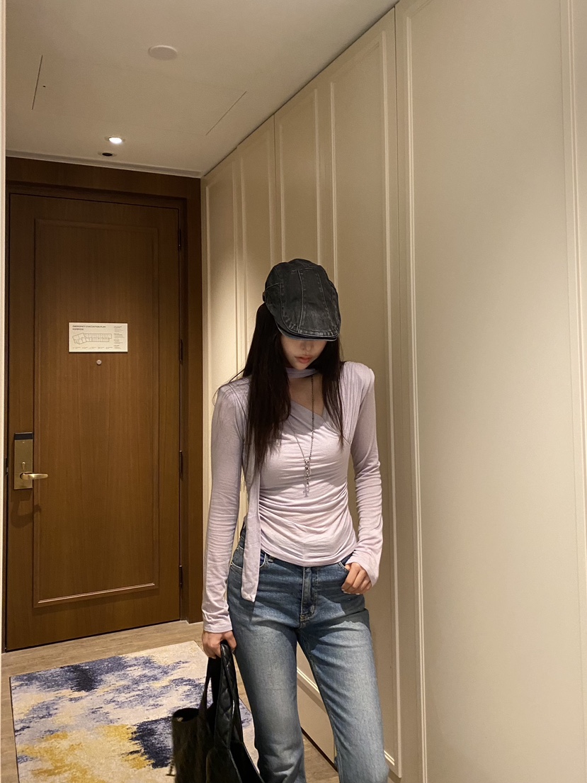 FOUREIGHT東大門實拍女裝新款真品休閑時尚推薦熱賣長袖T恤FOUR EIGHT長袖T恤