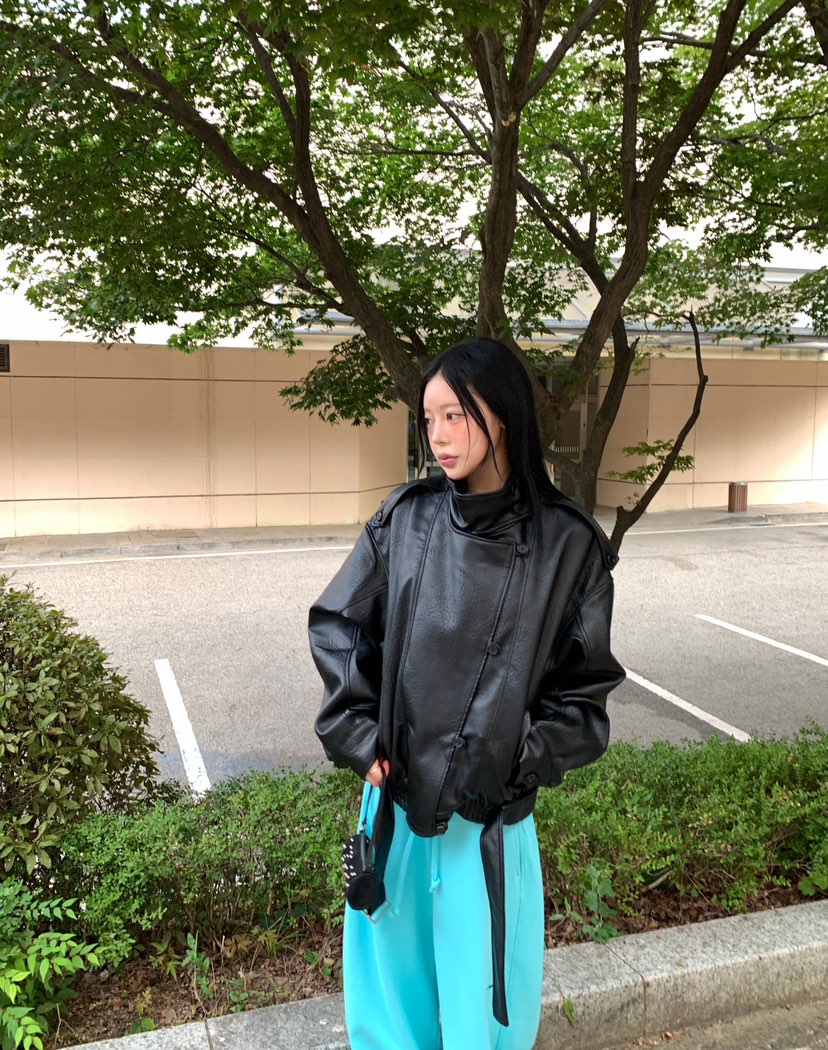 SEOLO韓國代購女士新款真品休閑熱賣26夏季皮衣含腰帶牛皮Seolo seoul皮衣