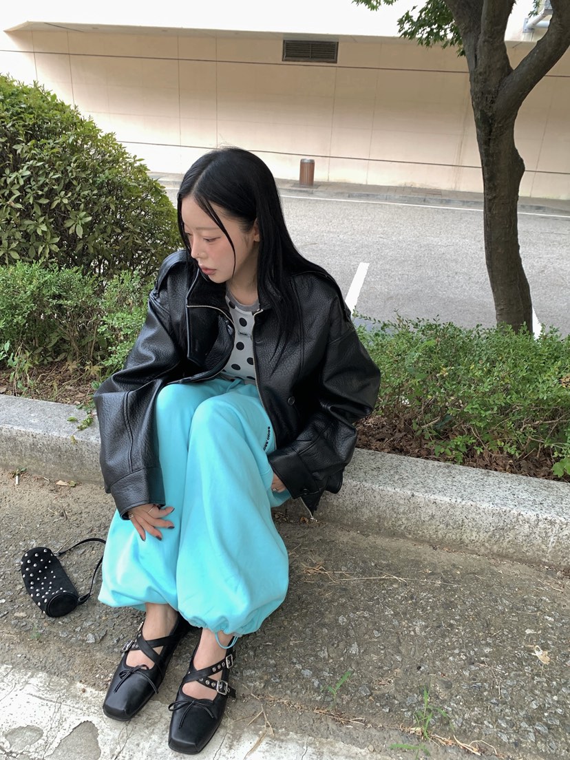SEOLO韓國代購女士新款真品休閑熱賣26夏季皮衣含腰帶牛皮Seolo seoul皮衣