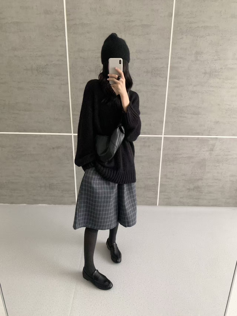 BONHEUR東大門直郵女裝新款時尚26夏季毛衣安哥拉V領羊毛BONHEUR毛衣