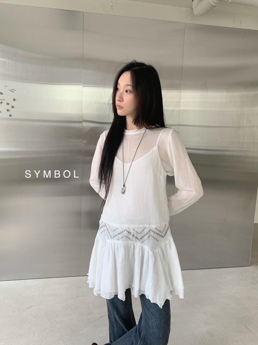 SYMBOL韓國代購女士新款真品時尚休閑熱賣26夏季人氣連衣裙SYMBOL連衣裙